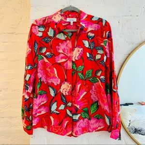 Silk floral &otherstories shirt